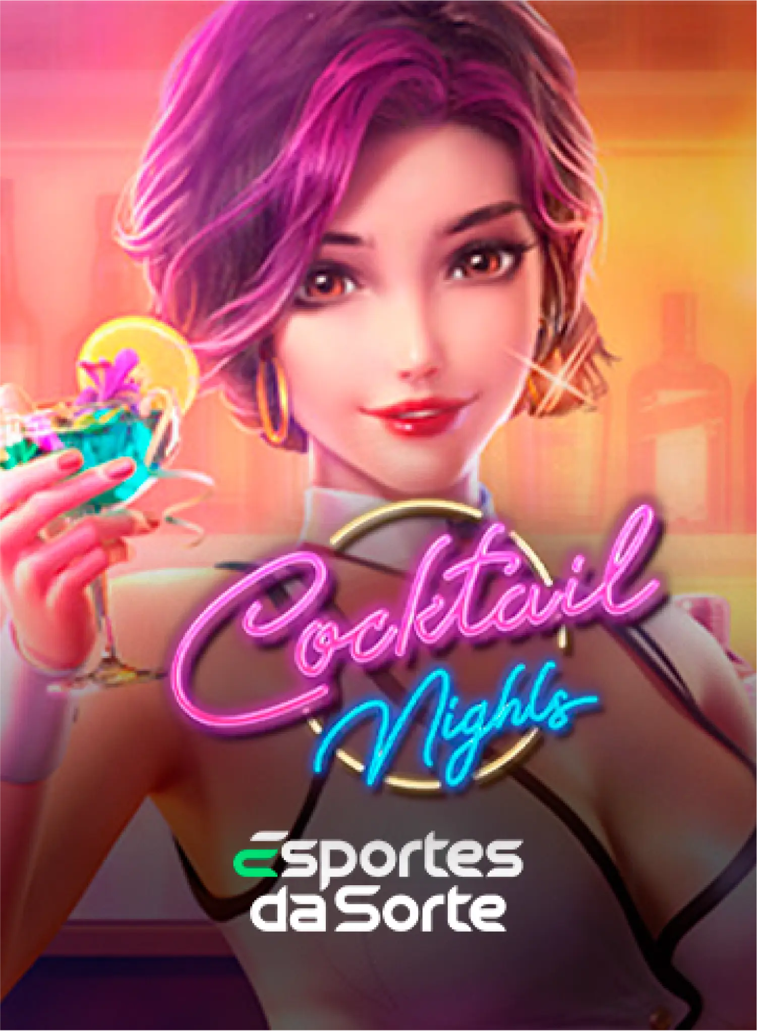 Jogo Cocktail Nights com bartender wild e multiplicador ativo no Esportes da Sorte