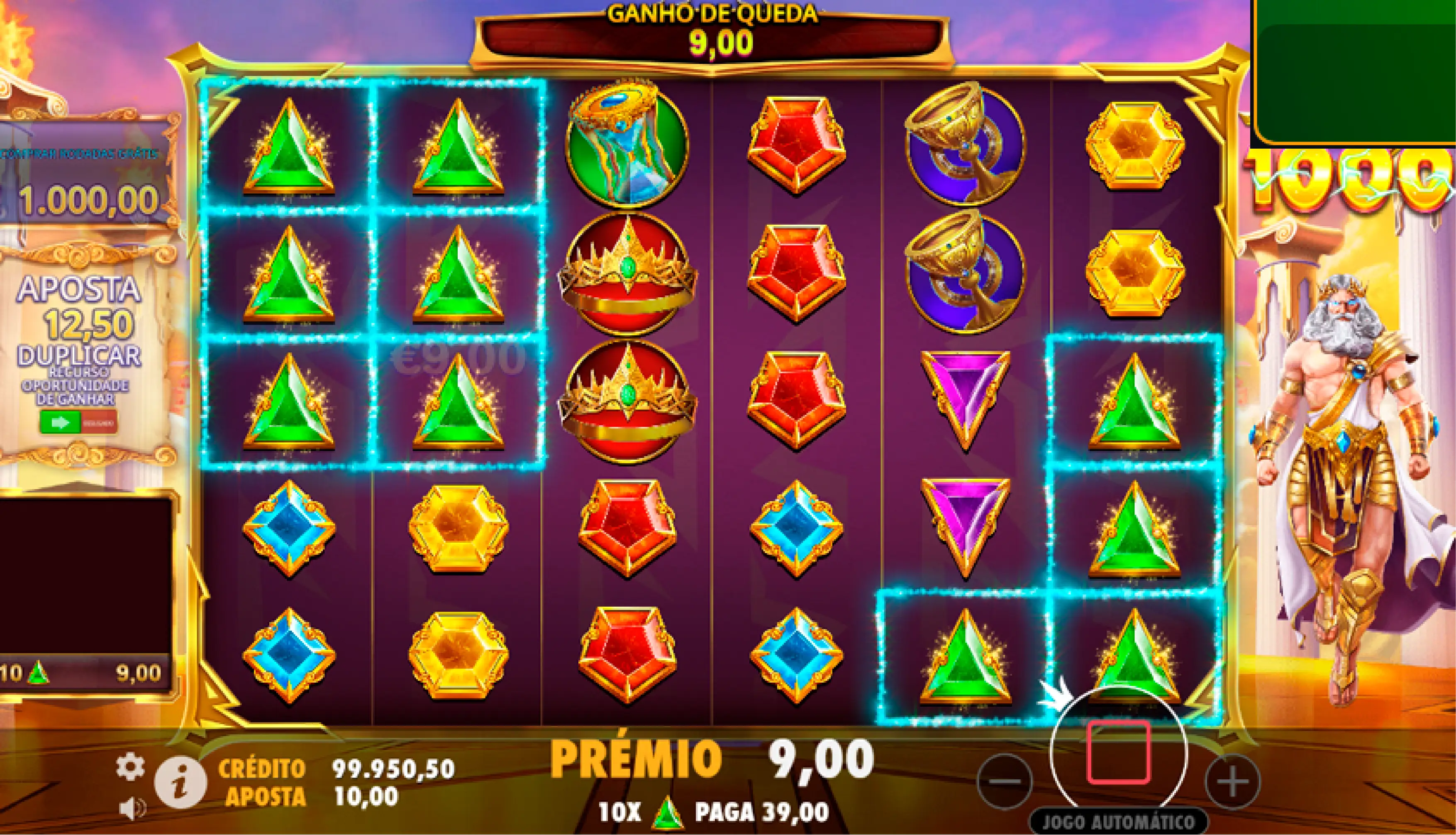 Gates of Olympus 1000 slot com Zeus e multiplicador máximo no Esportes da Sorte